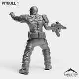 Tabletop Terrain Miniature PitBulls - The B-Mob