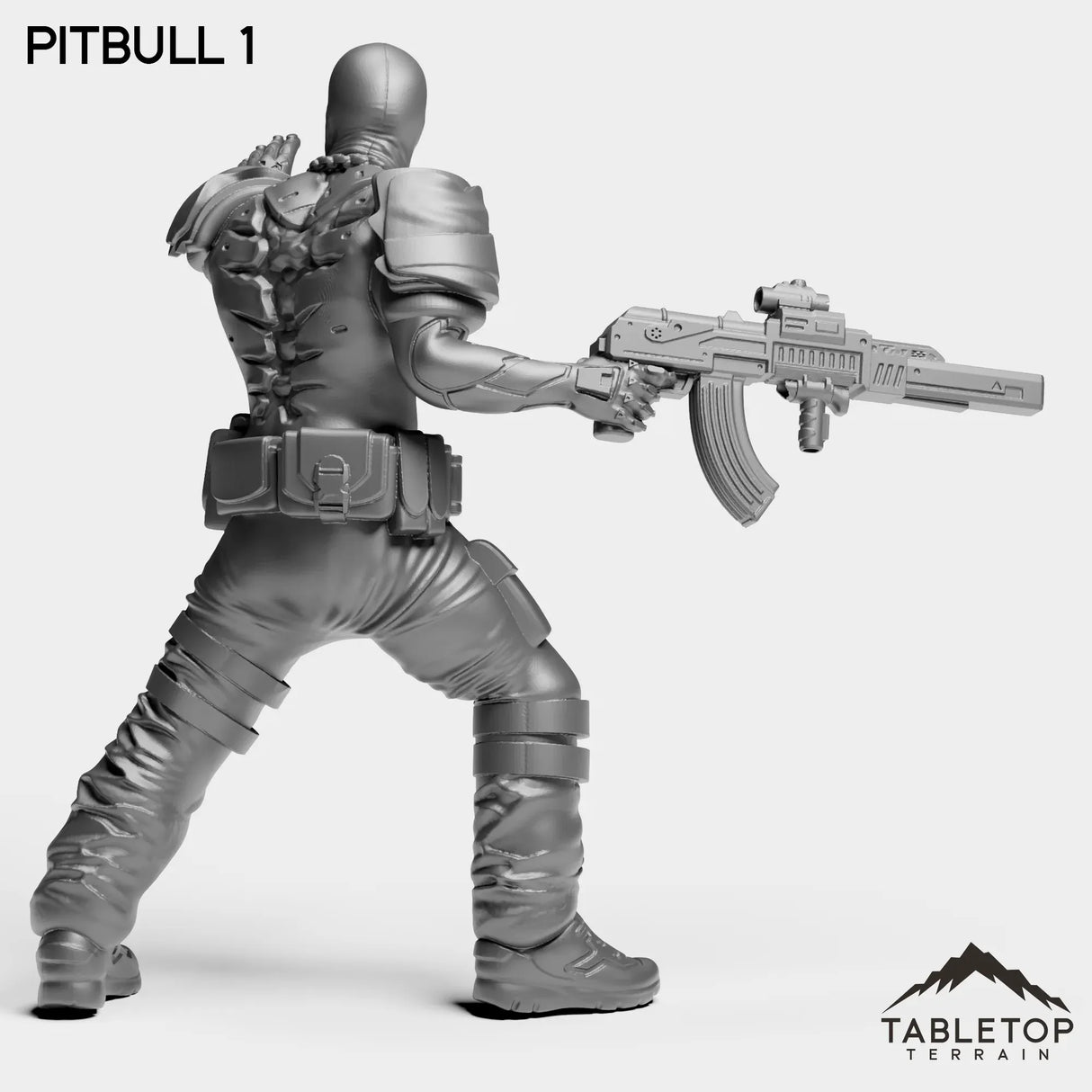 Tabletop Terrain Miniature PitBulls - The B-Mob