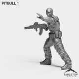 Tabletop Terrain Miniature PitBulls - The B-Mob