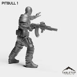 Tabletop Terrain Miniature PitBulls - The B-Mob