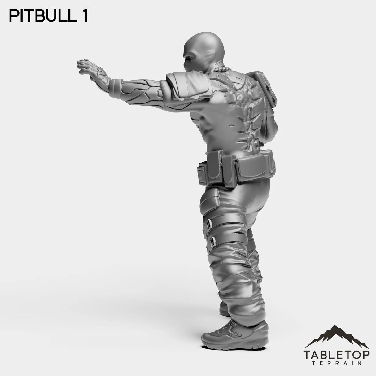 Tabletop Terrain Miniature PitBulls - The B-Mob
