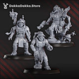 Tabletop Terrain Miniature Pluto's Mechanized Liquidation Team Squad (x10)