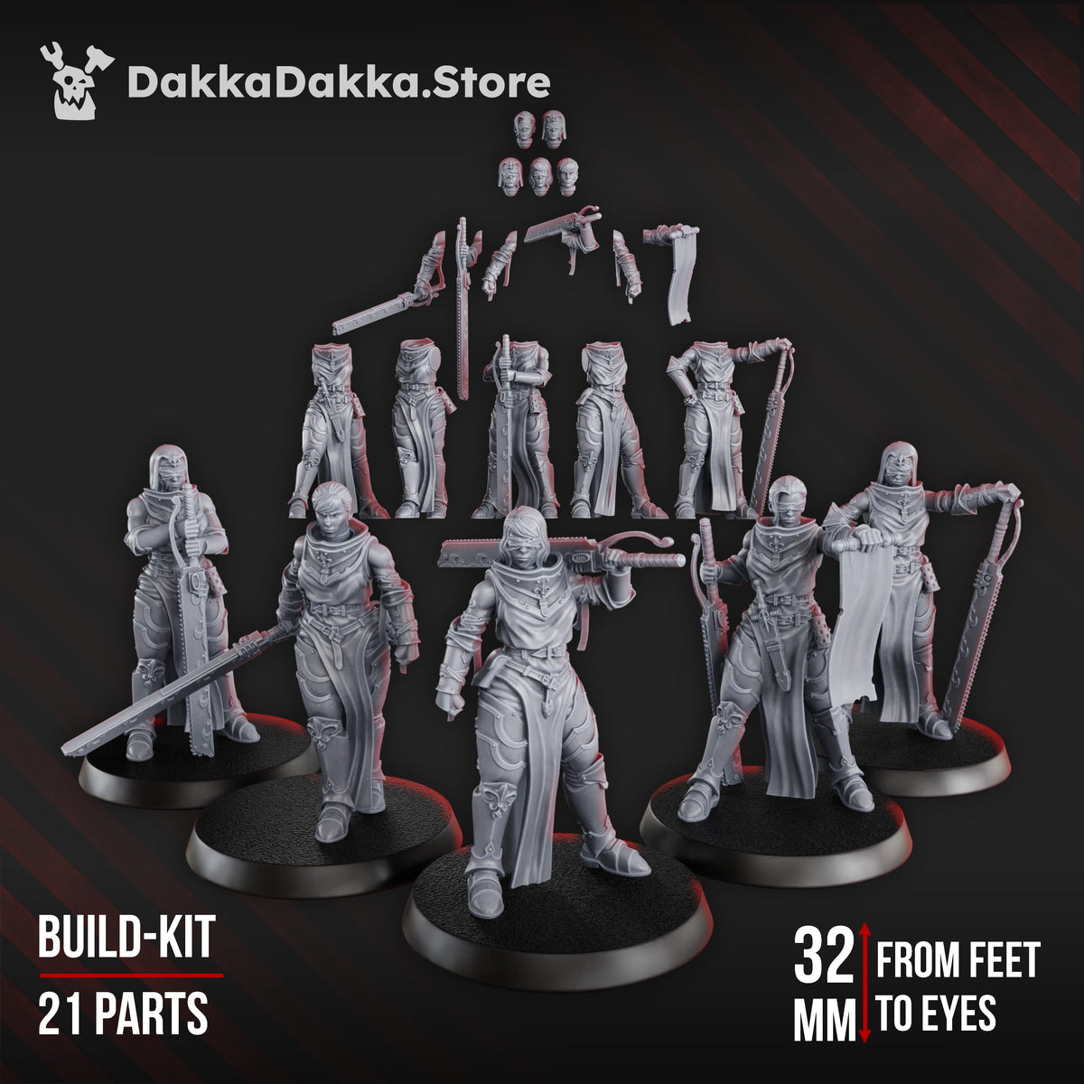 Tabletop Terrain Miniature Poenitentiam Battle Sisters Squad (build kit)