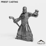 Tabletop Terrain Miniature Priest Casting Human Starters