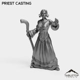 Tabletop Terrain Miniature Priest Casting Human Starters Female