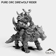 Tabletop Terrain Miniature Pure Orc Direwolf Rider
