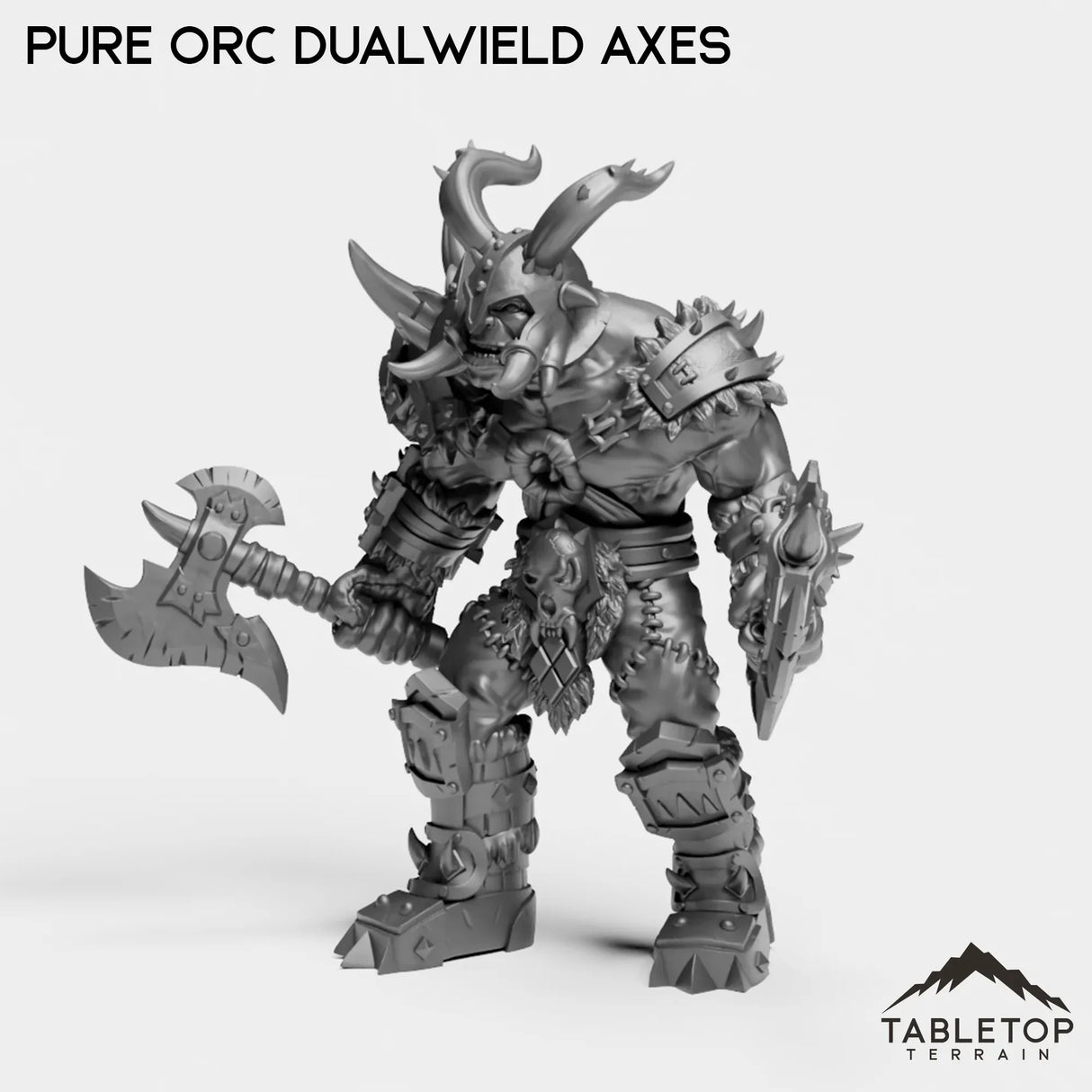 Tabletop Terrain Miniature Pure Orc Dualwielder