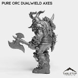 Tabletop Terrain Miniature Pure Orc Dualwielder
