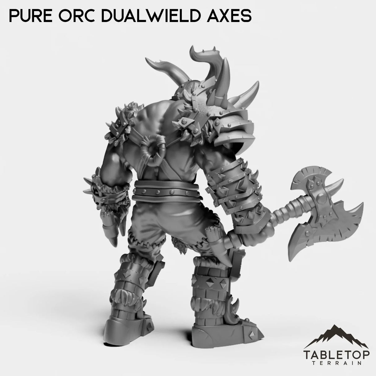 Tabletop Terrain Miniature Pure Orc Dualwielder
