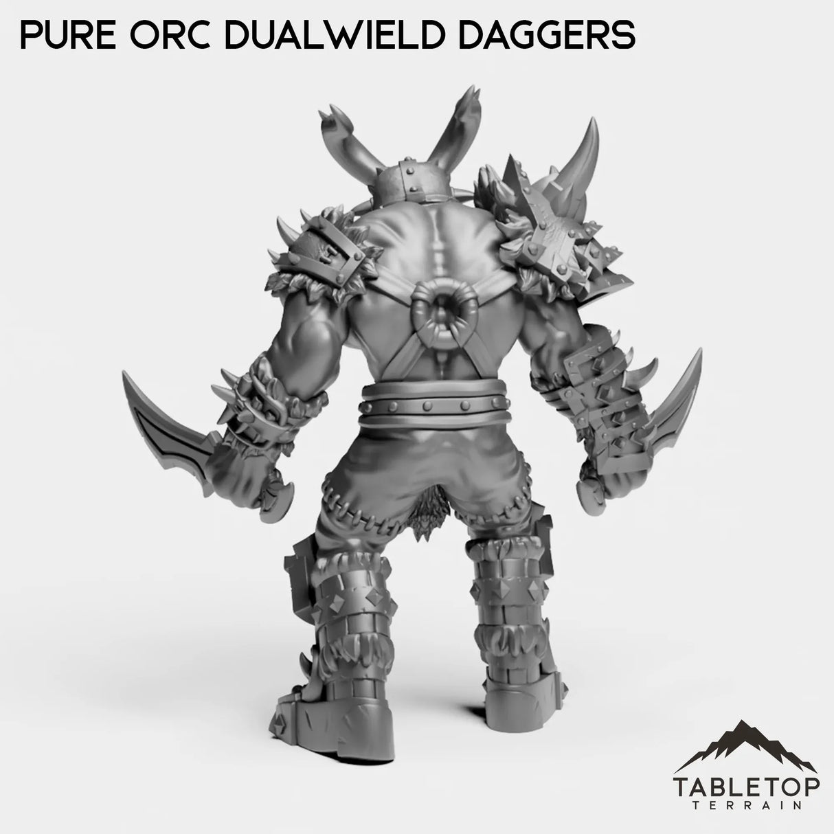 Tabletop Terrain Miniature Pure Orc Dualwielder