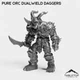 Tabletop Terrain Miniature Pure Orc Dualwielder
