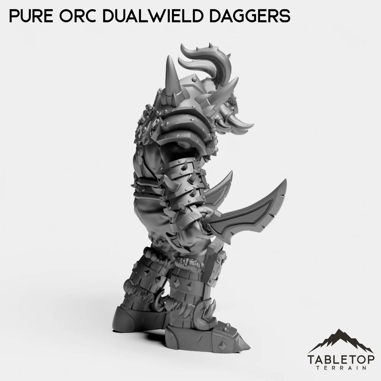 Tabletop Terrain Miniature Pure Orc Dualwielder
