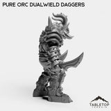 Tabletop Terrain Miniature Pure Orc Dualwielder