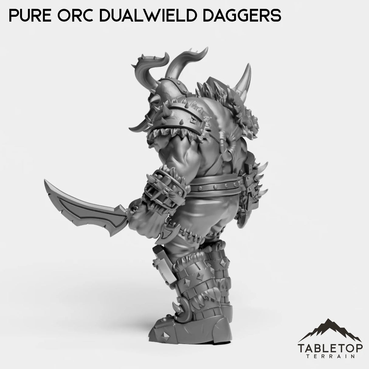 Tabletop Terrain Miniature Pure Orc Dualwielder