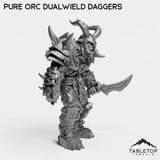 Tabletop Terrain Miniature Pure Orc Dualwielder