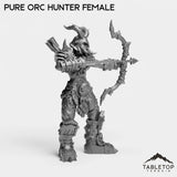 Tabletop Terrain Miniature Pure Orc Hunter Female