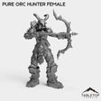 Tabletop Terrain Miniature Pure Orc Hunter Female