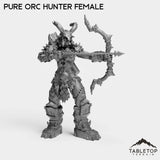 Tabletop Terrain Miniature Pure Orc Hunter Female