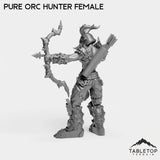 Tabletop Terrain Miniature Pure Orc Hunter Female