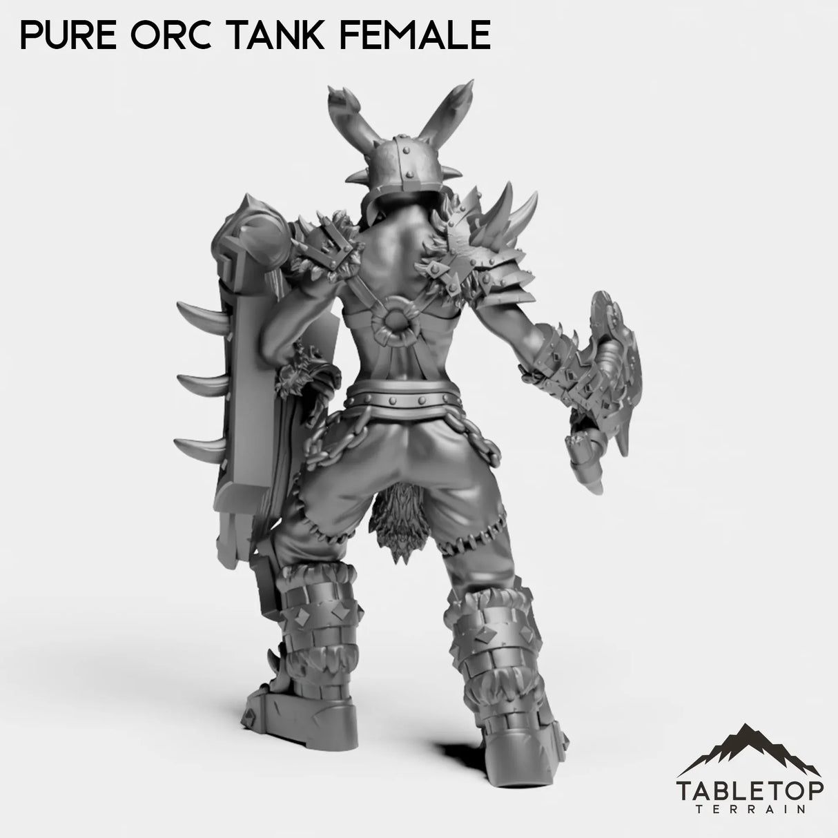 Tabletop Terrain Miniature Pure Orc Tank Female