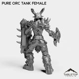 Tabletop Terrain Miniature Pure Orc Tank Female