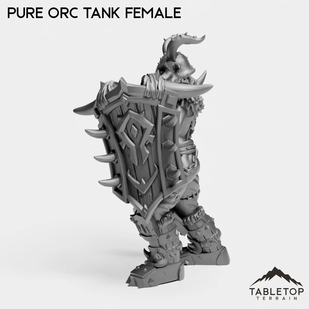 Tabletop Terrain Miniature Pure Orc Tank Female