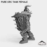 Tabletop Terrain Miniature Pure Orc Tank Female