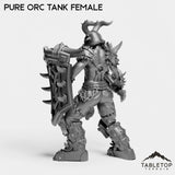 Tabletop Terrain Miniature Pure Orc Tank Female