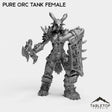 Tabletop Terrain Miniature Pure Orc Tank Female