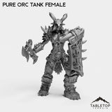 Tabletop Terrain Miniature Pure Orc Tank Female