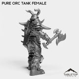 Tabletop Terrain Miniature Pure Orc Tank Female