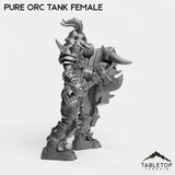 Tabletop Terrain Miniature Pure Orc Tank Female