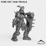 Tabletop Terrain Miniature Pure Orc Tank Female