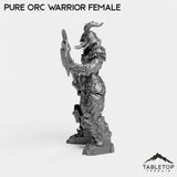 Tabletop Terrain Miniature Pure Orc Warrior Female