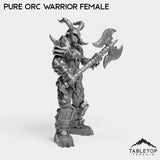 Tabletop Terrain Miniature Pure Orc Warrior Female