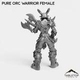 Tabletop Terrain Miniature Pure Orc Warrior Female