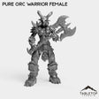 Tabletop Terrain Miniature Pure Orc Warrior Female