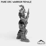 Tabletop Terrain Miniature Pure Orc Warrior Female