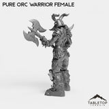Tabletop Terrain Miniature Pure Orc Warrior Female