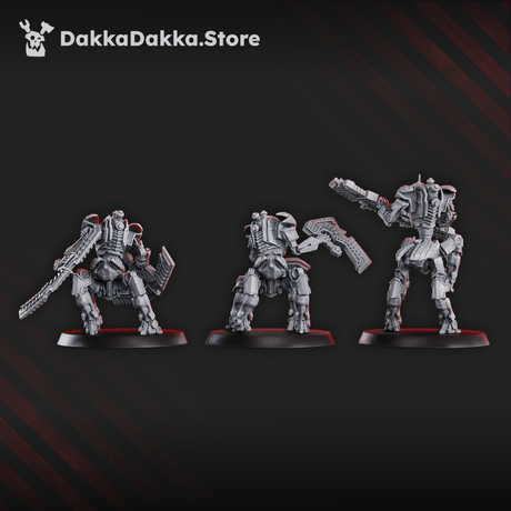 Tabletop Terrain Miniature Quadro-Scorpion warriors x3