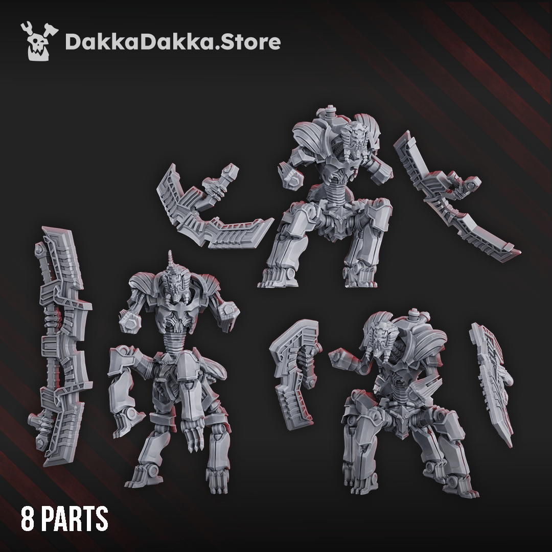 Tabletop Terrain Miniature Quadro-Scorpion warriors x3
