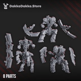 Tabletop Terrain Miniature Quadro-Scorpion warriors x3