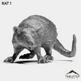 Tabletop Terrain Miniature Rat 1 Rats