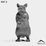 Tabletop Terrain Miniature Rat 2 Rats