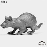 Tabletop Terrain Miniature Rat 3 Rats