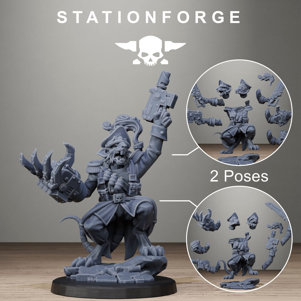 Tabletop Terrain Miniature Raticus Officer