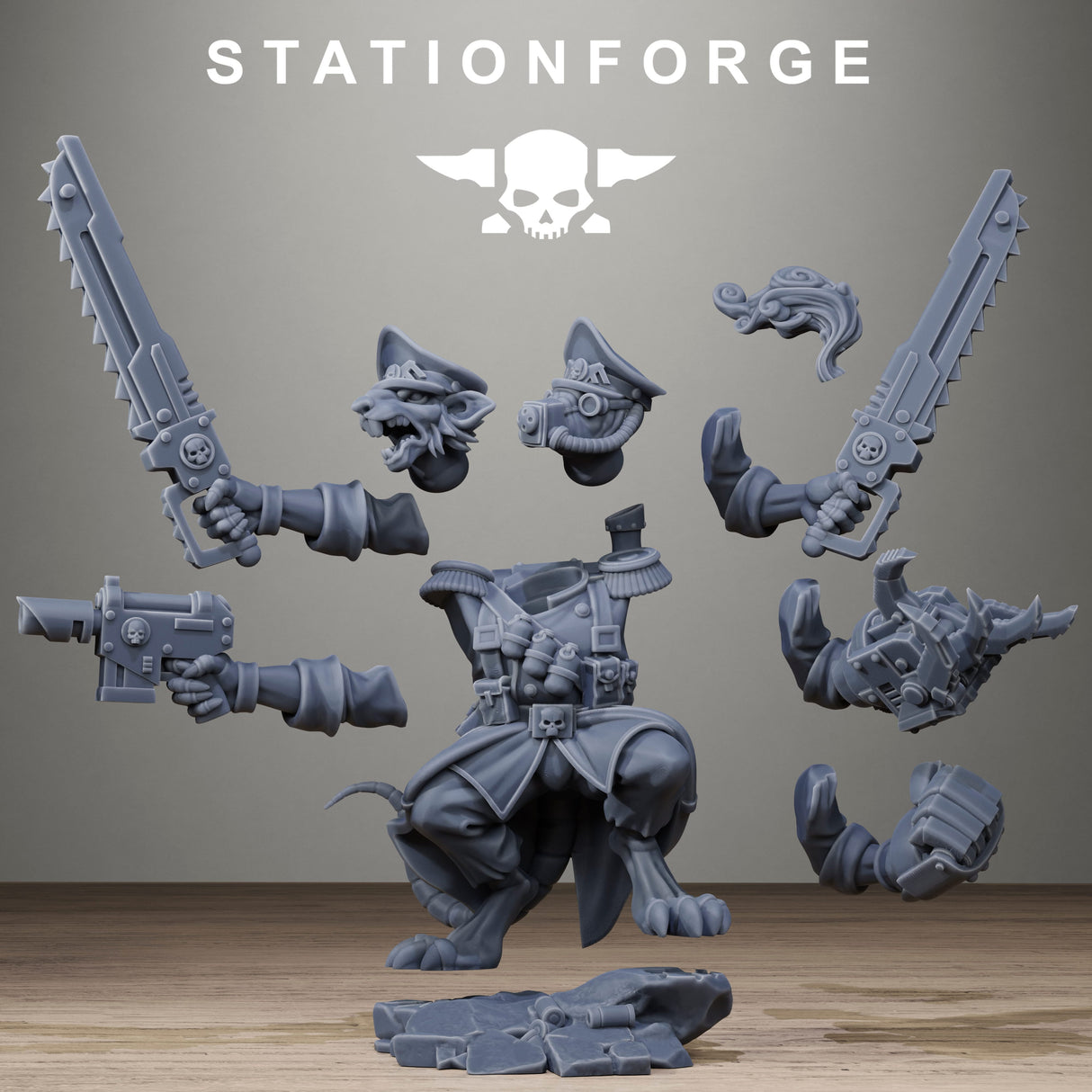 Tabletop Terrain Miniature Raticus Officer