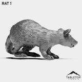 Tabletop Terrain Miniature Rats