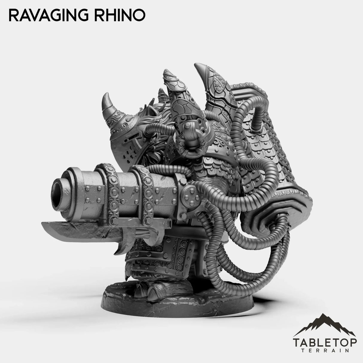 Tabletop Terrain Miniature Ravaging Rhino - Alchemical Satrapy