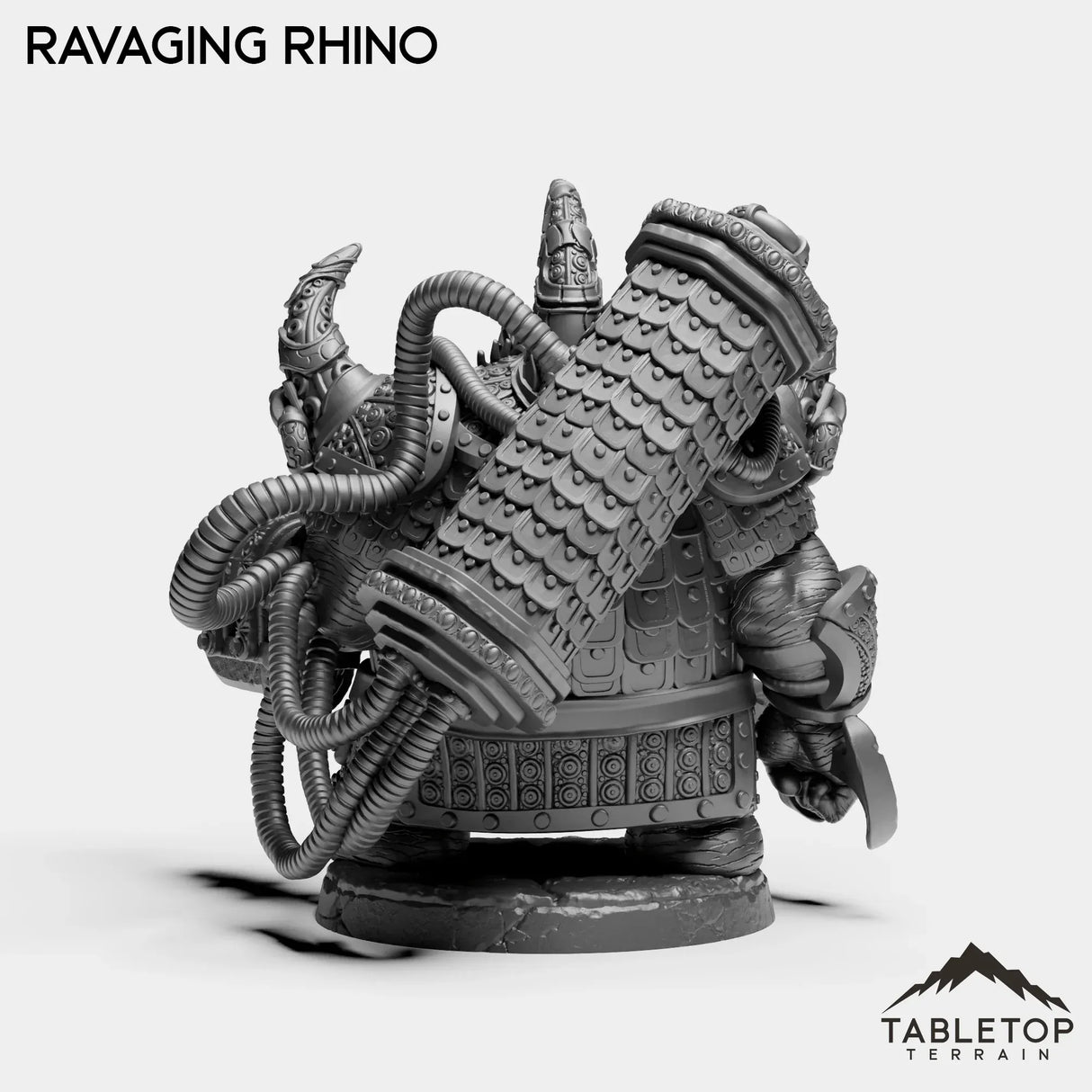 Tabletop Terrain Miniature Ravaging Rhino - Alchemical Satrapy